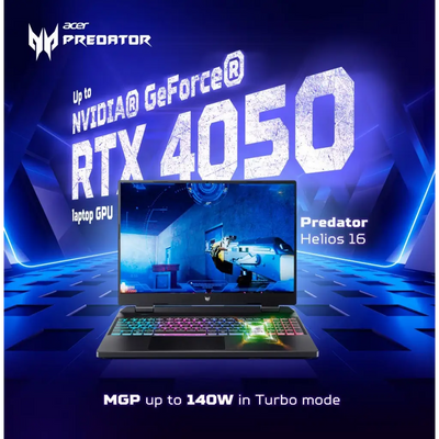 Acer Predator Helios Neo 16 13th Gen Intel Core i7 (Windows 11 Home/16 GB/512 GB SSD/NVIDIA® GeForce RTX™ 4050) PHN16-71 Black - Acer - Digital IT Cafè