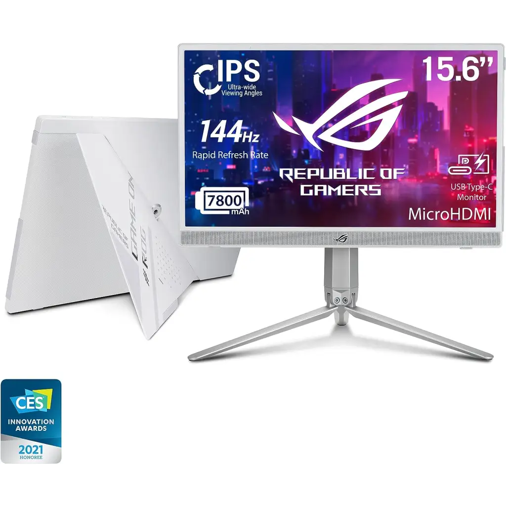 ASUS ROG Strix Portable Gaming Monitor XG16AHP - White and black - ROG - Digital IT Cafè