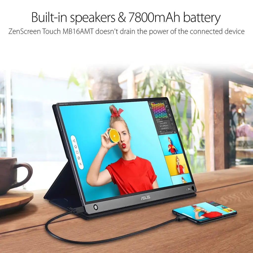 ASUS ZenScreen Touch MB16AMT USB portable monitor 15.6-inch - Asus - Digital IT Cafè