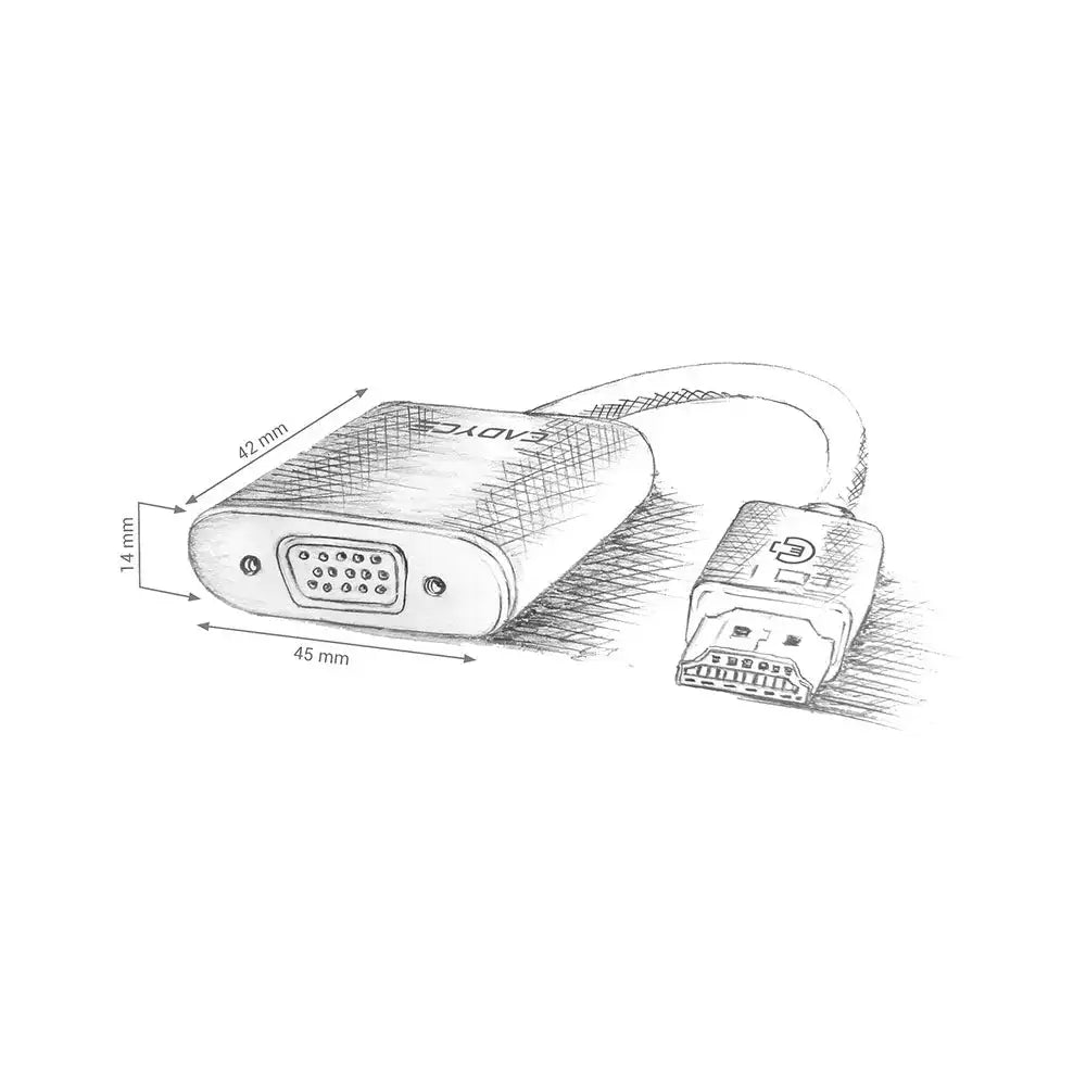 Cadyce HDMI to VGA Adapter with Audio CA-HDVGA - Cadyce - Digital IT Cafè