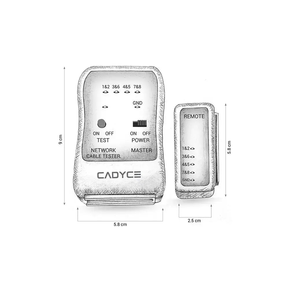 Cadyce Network CABLE TESTER CA-NCT - Cadyce - Digital IT Cafè