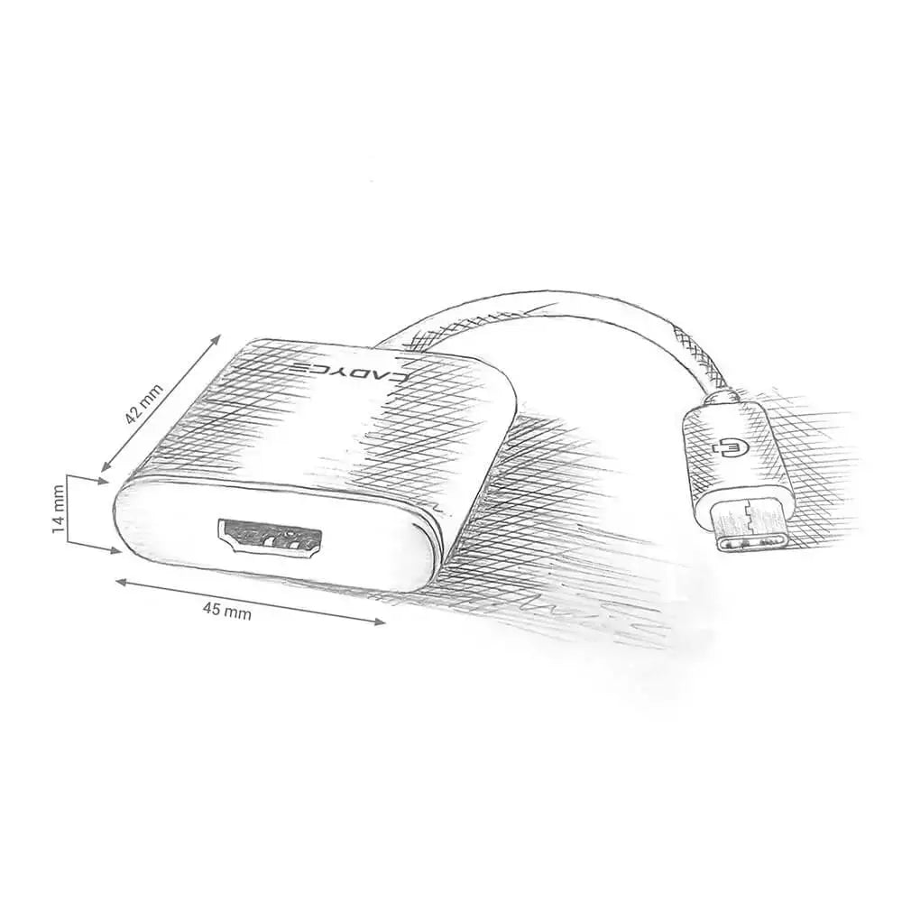 Cadyce USB-C™ 3.1 to HDMI (4K) Adapter with Audio CA-C3HDMI - Cadyce - Digital IT Cafè