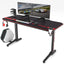 EUREKA Gaming Desk 55 inch, Gaming Computer Desk, PC Gaming Table, T Shaped Racing Style - Eureka - Digital IT Cafè