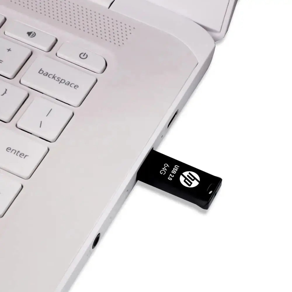 HP v207w 64GB USB 2.0 Pen Drive,Black - HP - Digital IT Cafè