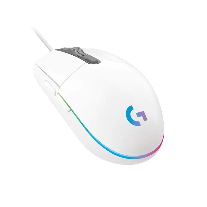 Logitech G102 Light Sync Gaming Wired Mouse with Customizable RGB Lighting White - Logitech - Digital IT Cafè