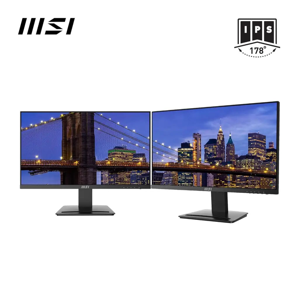 MSI PRO MP243 23.8 Inch Full HD Office Monitor - 1920 x 1080 IPS Panel 75 Hz - – HIPER