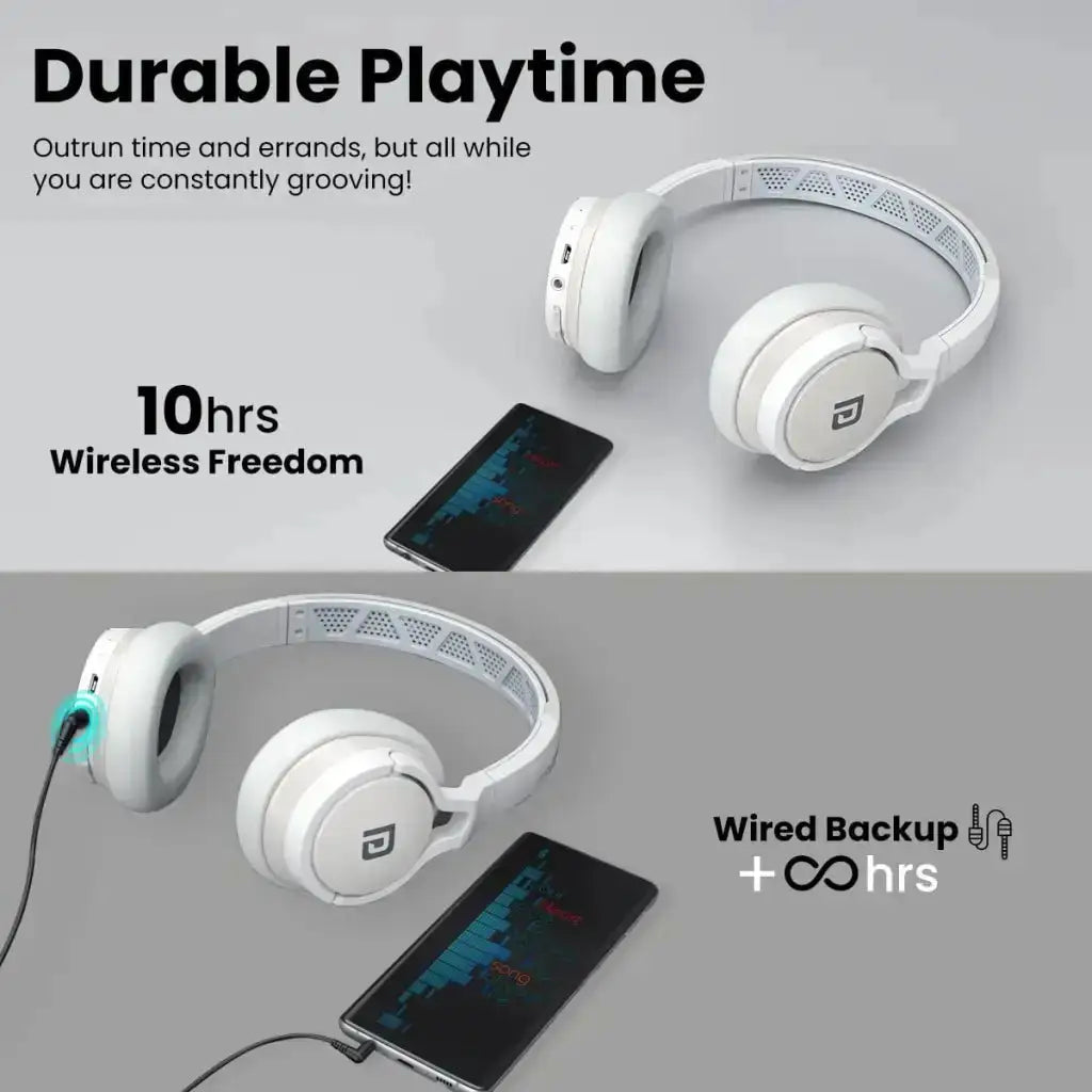 Portronics Muffs M1 Wireless Bluetooth Over Ear Headphone - Portronics - Digital IT Cafè