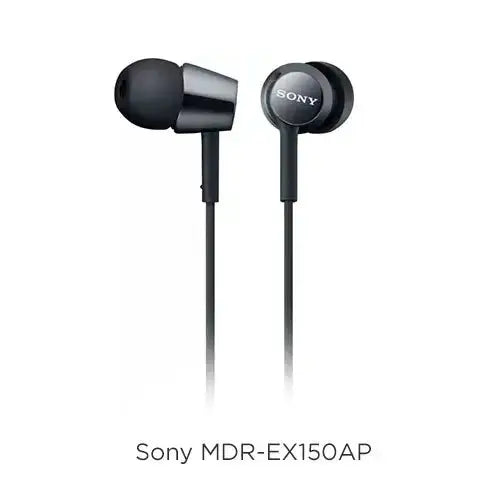 SONY MDR-EX150AP Wired Headset (Black, In the Ear) 
