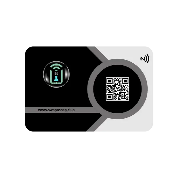 Swap N Snap NFC Digital Business Card with Unique QR Code -